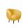  Мягкое кресло Small Benee Yellow на черных ножках, фото 1 