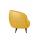  Мягкое кресло Small Benee Yellow на черных ножках, фото 3 
