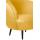  Мягкое кресло Small Benee Yellow на черных ножках, фото 5 