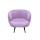  Мягкое кресло Benee Purple на черных ножках, фото 2 