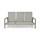  "Бари" диван 3-местный, каркас алюминий, цвет светло-серый, фото 2 