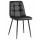  Стул обеденный DOBRIN ALEX, черные матовые ножки, чёрная экокожа (P-01), фото 1 