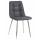  Стул обеденный DOBRIN ALEX, хром ножки, серая антрацитовая винтажная экокожа (RU-08), фото 1 