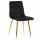  Стул обеденный DOBRIN ALEX, золотые ножки, черный велюр (V108-77),, фото 1 