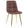  Стул обеденный DOBRIN ALEX, золотые ножки, коричневая микрофибра (PK-03), фото 1 