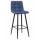  Стул барный DOBRIN NICOLE, черные матовые ножки, синяя ткань (UF860-14B), фото 1 