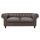  Диван из коричневой кожи Chesterfield Brown Leather 2S, фото 1 