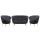 Комплект кресел и дивана ракушка Pearl Double Black, фото 1 