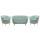  Комплект кресел и дивана ракушка Pearl Double Green, фото 1 