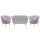  Комплект кресел и дивана ракушка Pearl Double Grey, фото 1 
