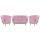  Комплект кресел и дивана ракушка Pearl Double Pink, фото 1 