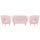  Комплект кресел и дивана ракушка Pearl Double Pink V2, фото 1 