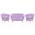  Комплект кресел и дивана ракушка Pearl Double Purple, фото 1 