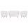  Комплект кресел и дивана ракушка Pearl Double White Boucle, фото 1 