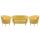  Комплект кресел и дивана ракушка Pearl Double Yellow, фото 1 