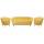  Комплект кресел и дивана ракушка Pearl Triple Yellow, фото 1 