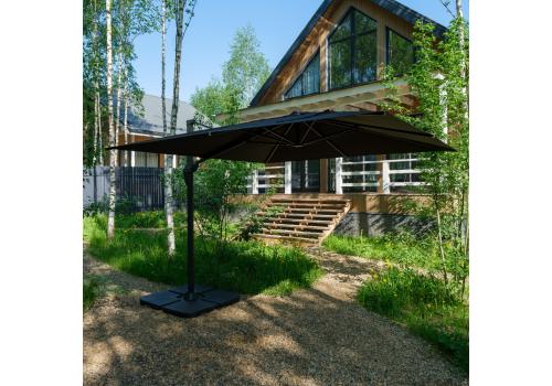  Зонт SKY BLACK квадратный в комплекте с утяжелителями, фото 1 