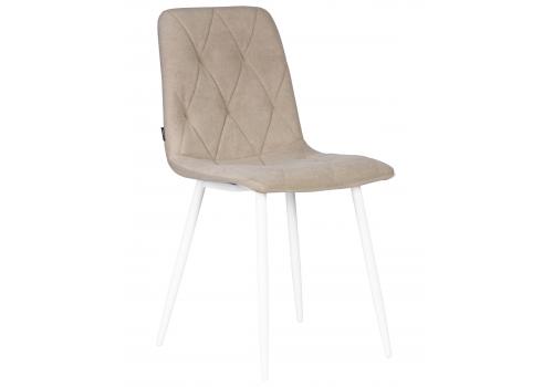 Стул обеденный DOBRIN CHILLY ROMBO, Капучино Simple 05, основание белый, фото 1 