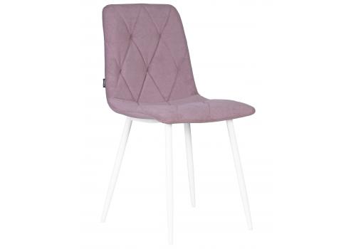  Стул обеденный DOBRIN CHILLY ROMBO, Лавандовый Simple 48, основание белый, фото 1 