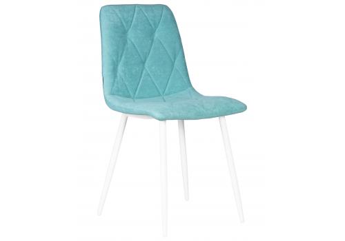  Стул обеденный DOBRIN CHILLY ROMBO, Тиффани Simple 51, основание белый, фото 1 