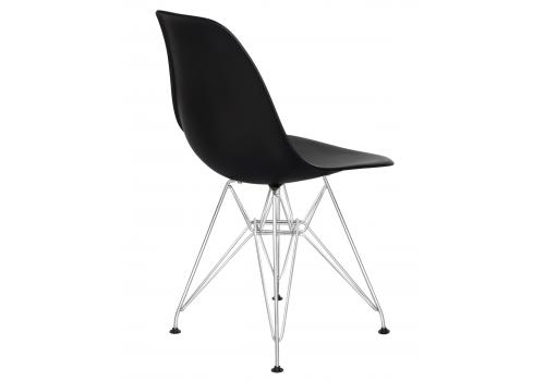  Набор 4 шт Стул обеденный DOBRIN DSR, ножки хром, цвет чёрный (B-03), фото 5 