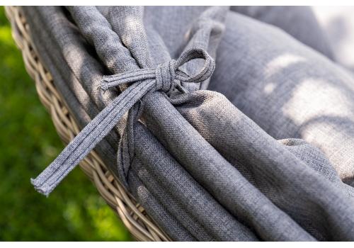  "Стильяно" плетеная кровать круглая, цвет соломенный, фото 1352 