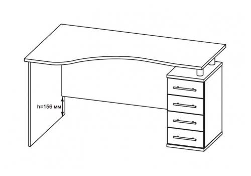  Угловой письменный стол КСТ-104.1, фото 6 