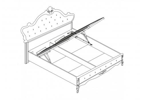  Мишель Кровать 1800 с подъемным механизмом, фото 4 