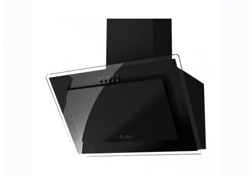  Наклонная кухонная вытяжка LEX MIKA G 600 Black, фото 1 