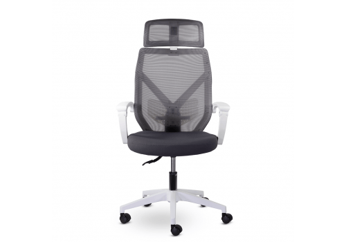  Кресло офисное Астон М-711 PL-white / серый, фото 1 