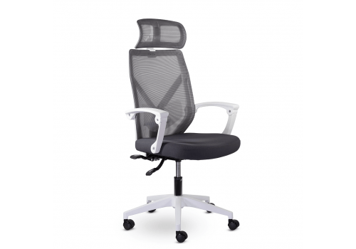  Кресло офисное Астон М-711 PL-white / серый, фото 2 