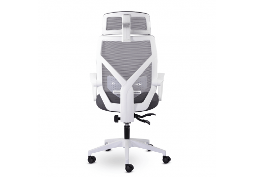  Кресло офисное Астон М-711 PL-white / серый, фото 5 
