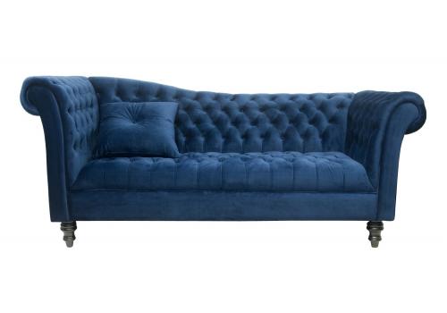  Синий велюровый диван Lina, фото 1 