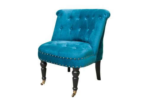  Низкое кресло Aviana blue velvet, фото 4 