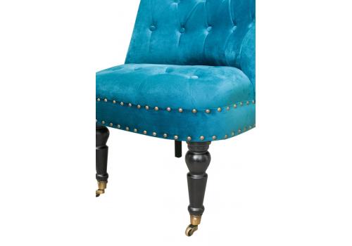  Низкое кресло Aviana blue velvet, фото 5 