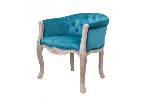  Низкое кресло Kandy blue velvet, фото 4 