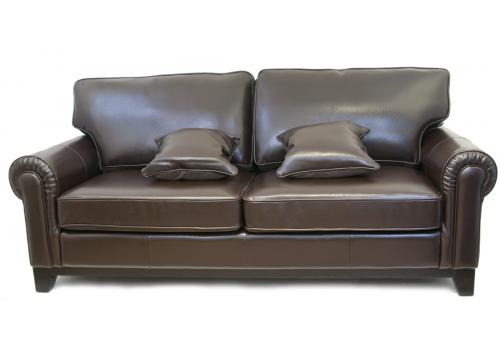  Темно-коричневый кожаный диван Todes, фото 1 