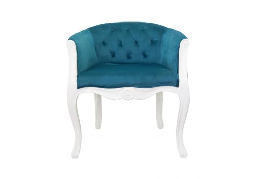  Низкое кресло Kandy blue+white, фото 1 