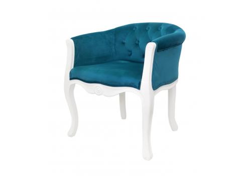  Низкое кресло Kandy blue+white, фото 4 