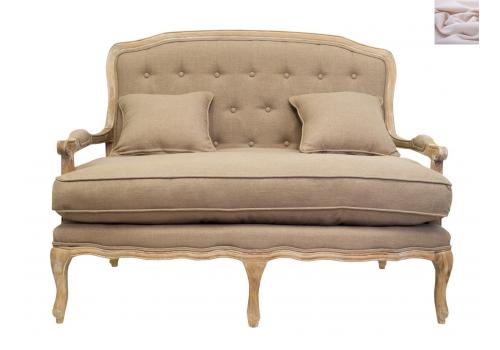  Двухместный розовый диван Yareli brown, фото 1 