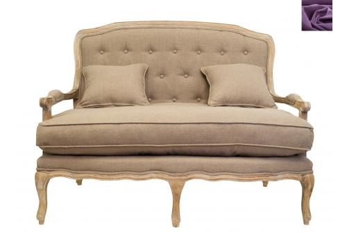  Двухместный фиолетовый диван Yareli brown, фото 1 