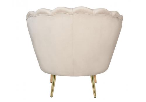  Дизайнерское кресло ракушка бежевое Pearl beige, фото 3 
