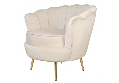 Дизайнерское кресло ракушка бежевое Pearl beige, фото 2 