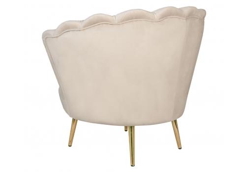  Дизайнерское кресло ракушка бежевое Pearl beige, фото 4 