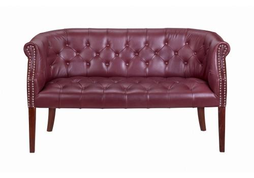  Классический бордовый диван Grace sofa leather, фото 1 
