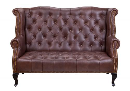  Коричневый кожаный диван Royal sofa brown, фото 1 