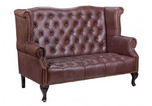  Коричневый кожаный диван Royal sofa brown, фото 2 