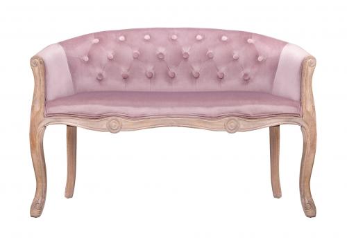  Классический розовый диван Kandy double pink velvet, фото 1 