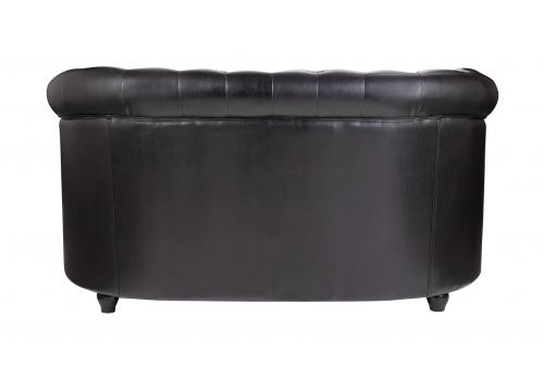  Дизайнерский черный диван из кожзама Karo v2, фото 4 