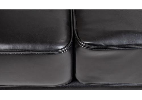  Дизайнерский черный диван из кожзама Karo v2, фото 5 